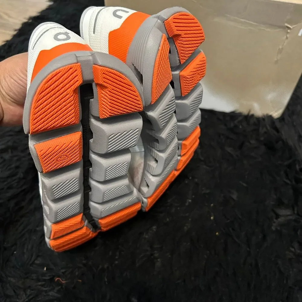 ON CLOUD X Ivory / Alloy athletic training lace up shoes sneakers women's 9 new - Picture 6 of 8